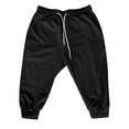 thumbnail image 1 of Mens 3/4 Joggers Capri Pants Slim Fit Lightweight Yoga Running Athletic Active Pants Light Gray L, 1 of 3