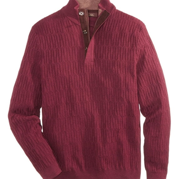 Mens 3 Button Pullover Sweater