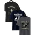 thumbnail image 1 of Mens 3 Pack Graphic Tees Vintage T-Shirts Oversized Letter Print Casual Crewneck Cotton Top Short Sleeve Rapper Streetwear Black,Gray 3XL, 1 of 8