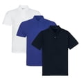 thumbnail image 1 of Mens 3 Pack Shorts Sleeve Polo Super Soft and Quick Dry, 1 of 1