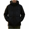thumbnail image 1 of Mens 3 in 1 Outdoor Jacket Waterproof Windproof Detachable Inner Fleece Hooded Hiking Mountain Shell Coat, 1 of 6