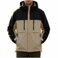 thumbnail image 1 of Mens 3 in 1 Outdoor Jacket Waterproof Windproof Detachable Inner Fleece Hooded Hiking Mountain Shell Coat, 1 of 6