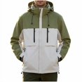 thumbnail image 1 of Mens 3 in 1 Outdoor Jacket Waterproof Windproof Detachable Inner Fleece Hooded Hiking Mountain Shell Coat, 1 of 6