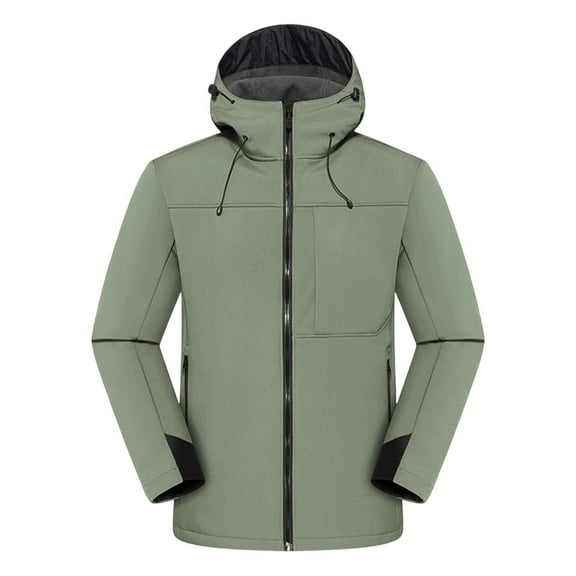 Mens 3-in-1 Tactical Softshell Jacket 2025 Waterproof Windproof Hooded Lightweight Hiking Camping Travel Coat Convertible Outdoor Sports Windbreaker All-Season
