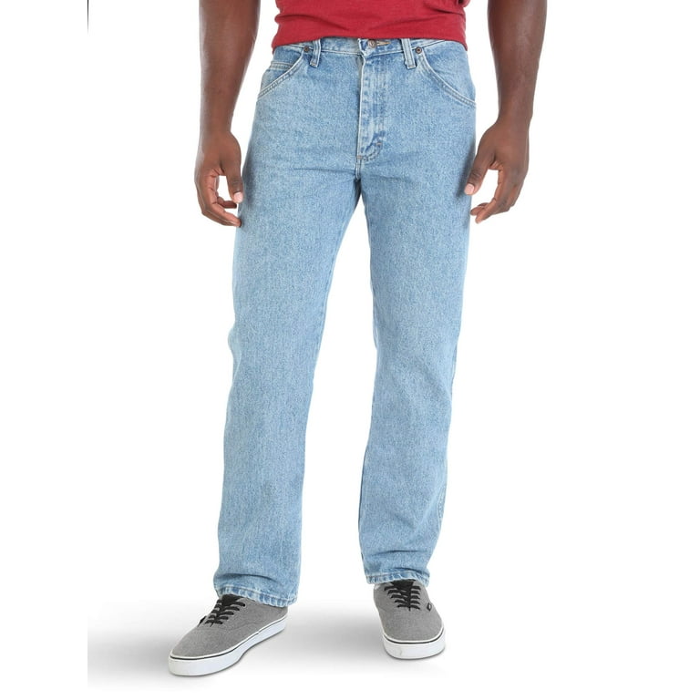 Mens 34x32 Straight Leg Cotton Five Pocket Jeans 34