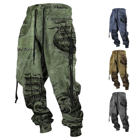 Mens 3D Printed Sweatpants Fall Winter Jogger Pants Casual Athletic Trousers With All-Over Graphic Design For Sports And Daily Casual