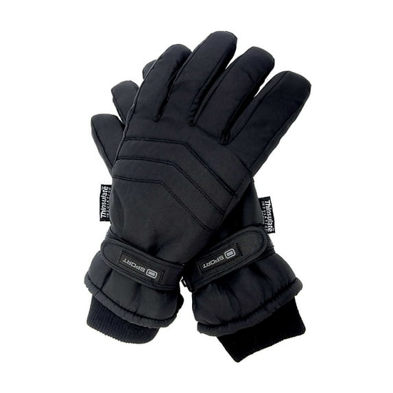 Mens 3M Thinsulate 40 gram Thermal Insulated Waterproof Ski Gloves