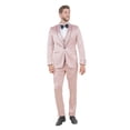 thumbnail image 1 of Mens 3pc Solid Satin Suit Set w/ Free Bowtie, 1 of 4