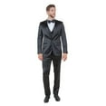 thumbnail image 1 of Mens 3pc Solid Satin Suit Set w/ Free Bowtie, 1 of 4