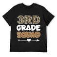 thumbnail image 1 of Mens 3rd Grade Squad Leopard Third Grade Teacher Kids T-Shirt Black, 1 of 5