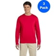 thumbnail image 1 of Mens 4.5 oz. SoftStyle Long-Sleeve T-Shirt 3 Pack, 1 of 2