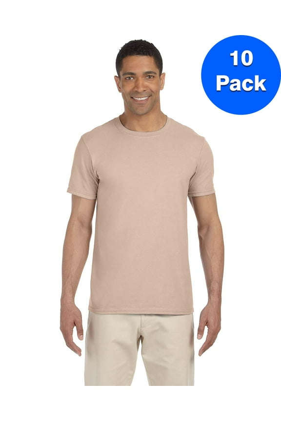 Mens 4.5 oz. SoftStyle T-Shirt 10 Pack