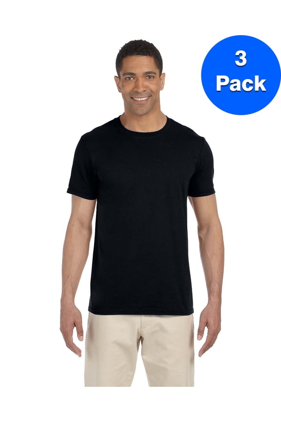 Mens 4.5 oz. SoftStyle T-Shirt 3 Pack