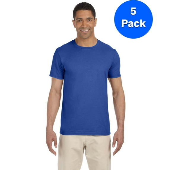 Mens 4.5 oz. SoftStyle T-Shirt 5 Pack