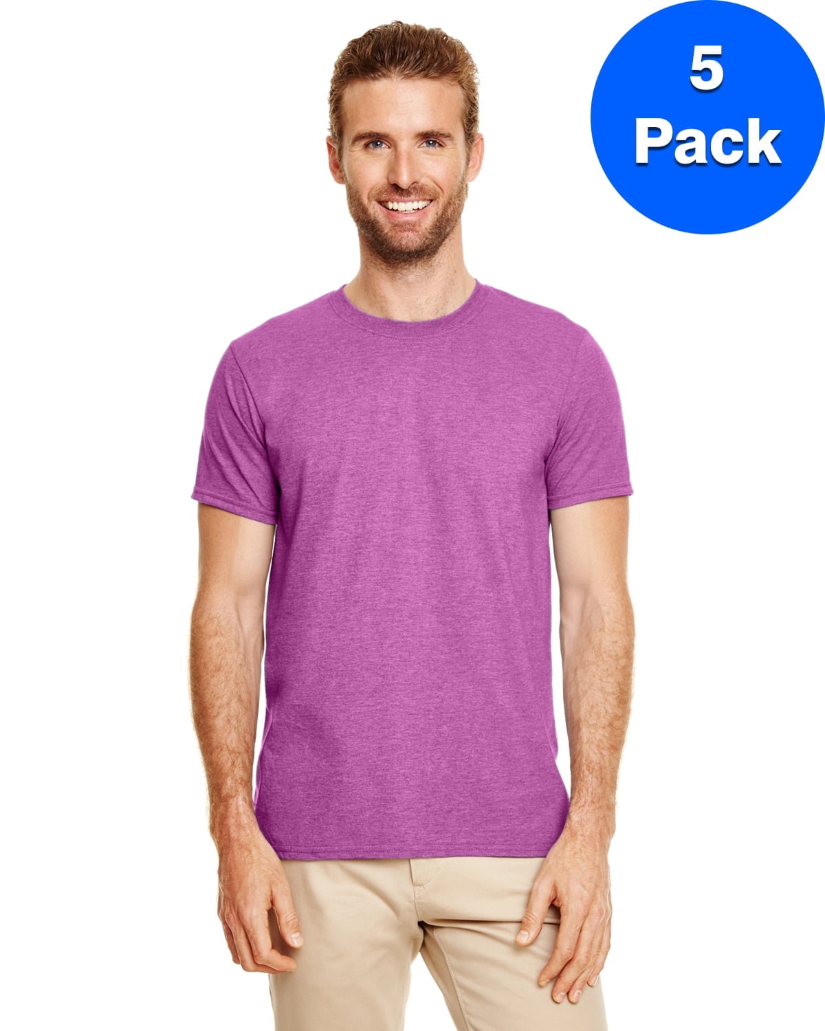 Mens 4.5 oz. SoftStyle T-Shirt 5 Pack