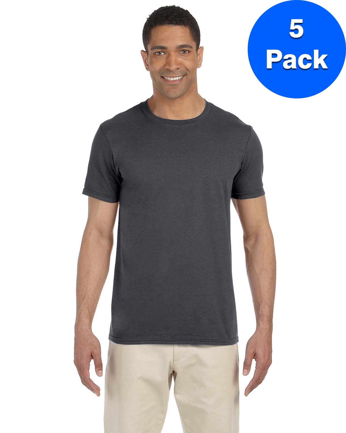 Mens 4.5 oz. SoftStyle T-Shirt 5 Pack