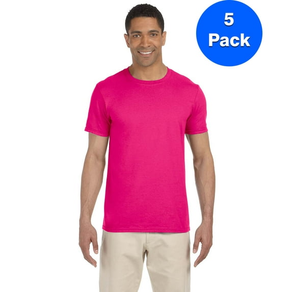 Mens 4.5 oz. SoftStyle T-Shirt 5 Pack
