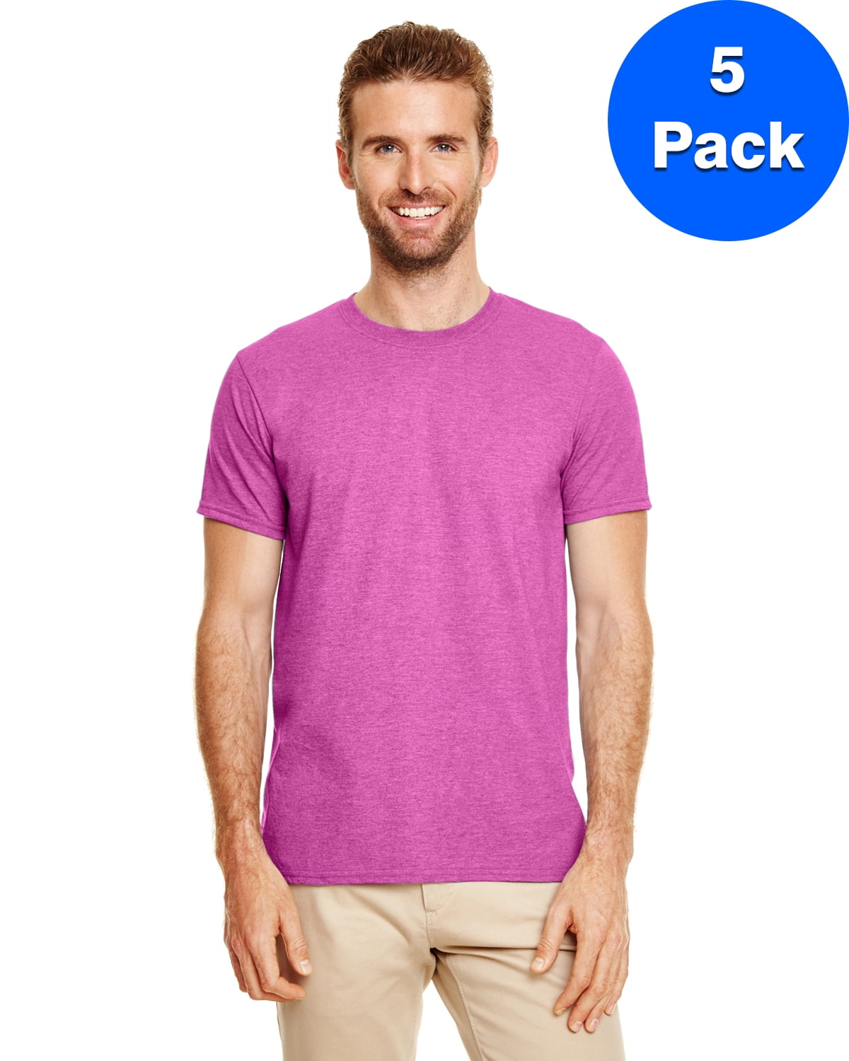 Mens 4.5 oz. SoftStyle T-Shirt 5 Pack