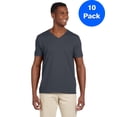 thumbnail image 1 of Mens 4.5 oz SoftStyle V-Neck T-Shirt 10 Pack, 1 of 2