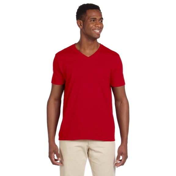 Mens 4.5 oz SoftStyle V-Neck T-Shirt 2 Pack