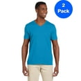 thumbnail image 1 of Mens 4.5 oz SoftStyle V-Neck T-Shirt 2 Pack, 1 of 2