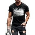 thumbnail image 1 of Mens 4th of July Shirts American Flag Patriotic Short Sleeve T-Shirt Tee, 1 of 4