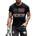 thumbnail image 1 of Mens 4th of July Shirts American Flag Patriotic Short Sleeve T-Shirt Tops Tee, 1 of 4