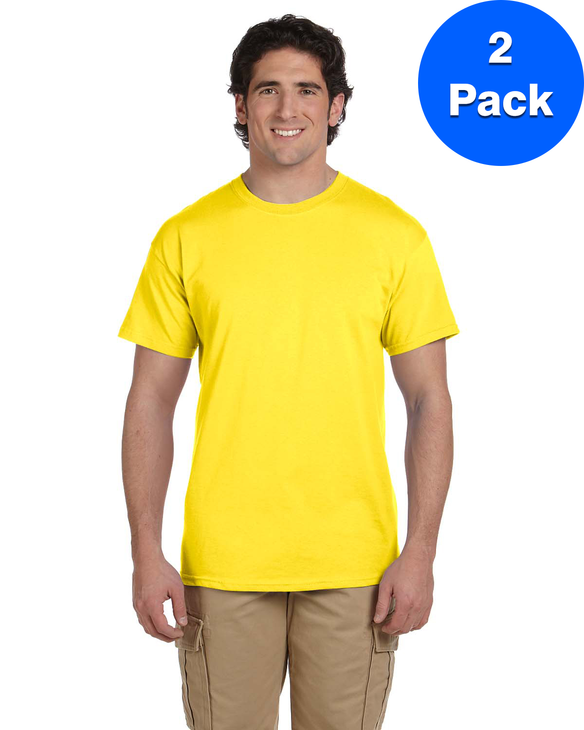 Mens 5.2 oz., 50/50 ComfortBlend EcoSmart T-Shirt 5170 (2 PACK) - image 1 of 3