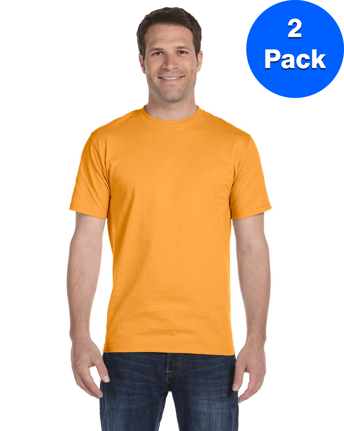 Mens 5.2 oz. ComfortSoft Cotton T-Shirt 5280 (2 PACK) - image 1 of 3