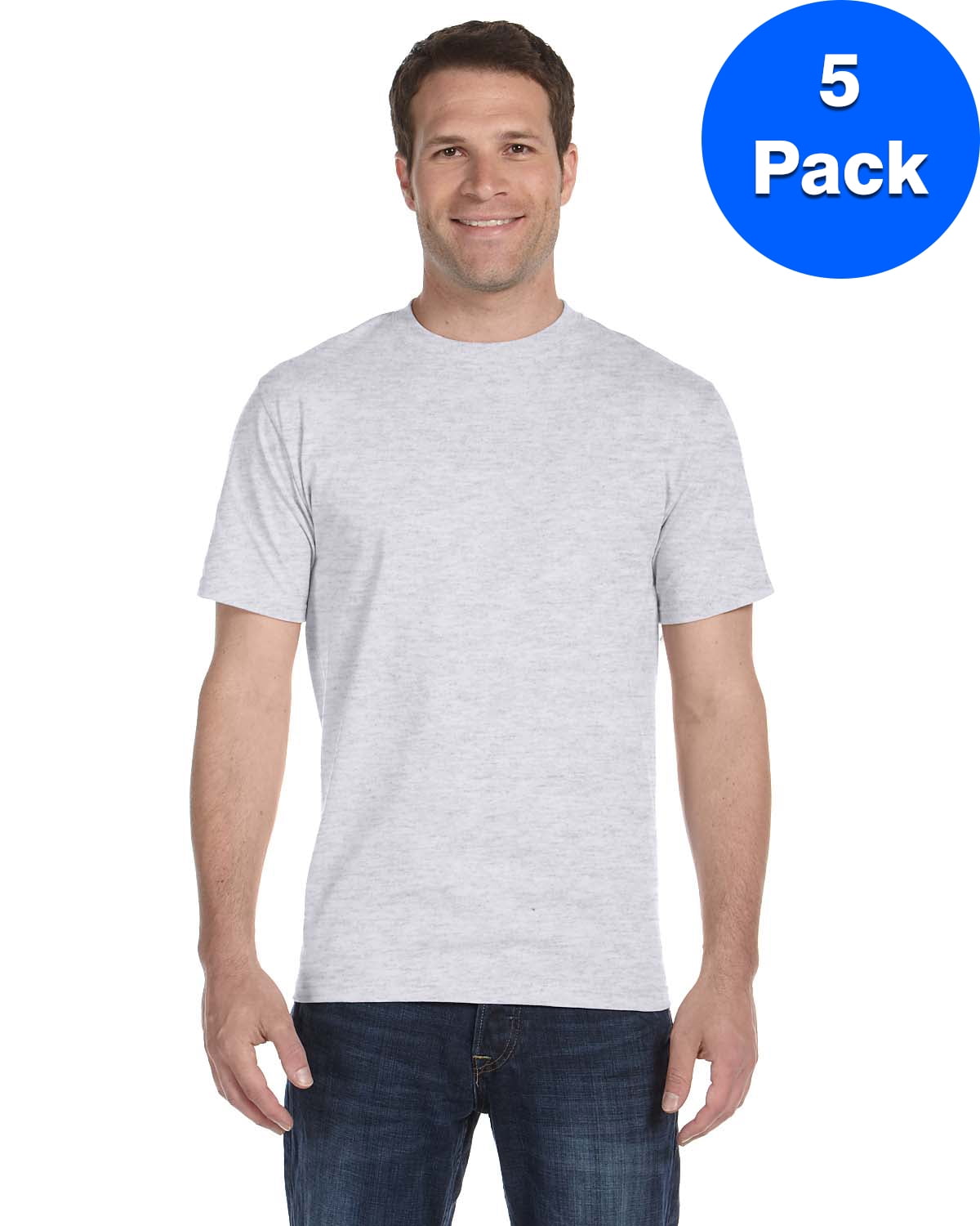 Mens 5.2 oz. ComfortSoft Cotton T-Shirt 5280 (5 PACK) - Walmart.com