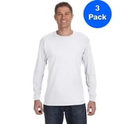 Mens 5.3 oz. Heavy Cotton Long-Sleeve T-Shirt 3 Pack