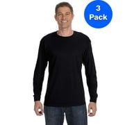 Mens 5.3 oz. Heavy Cotton Long-Sleeve T-Shirt 3 Pack