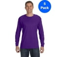 thumbnail image 1 of Mens 5.3 oz. Heavy Cotton Long-Sleeve T-Shirt 5 Pack, 1 of 2