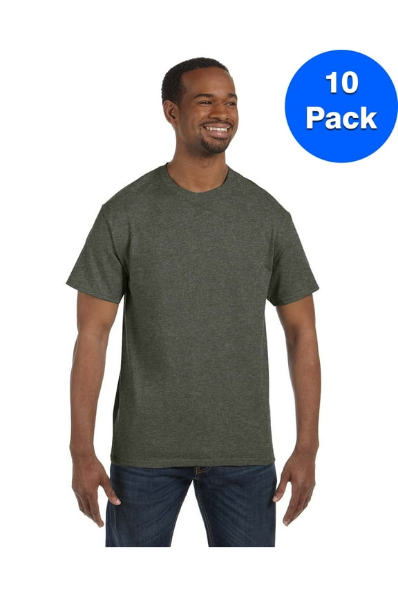 Mens 5.3 oz. Heavy Cotton T-Shirt 10 Pack