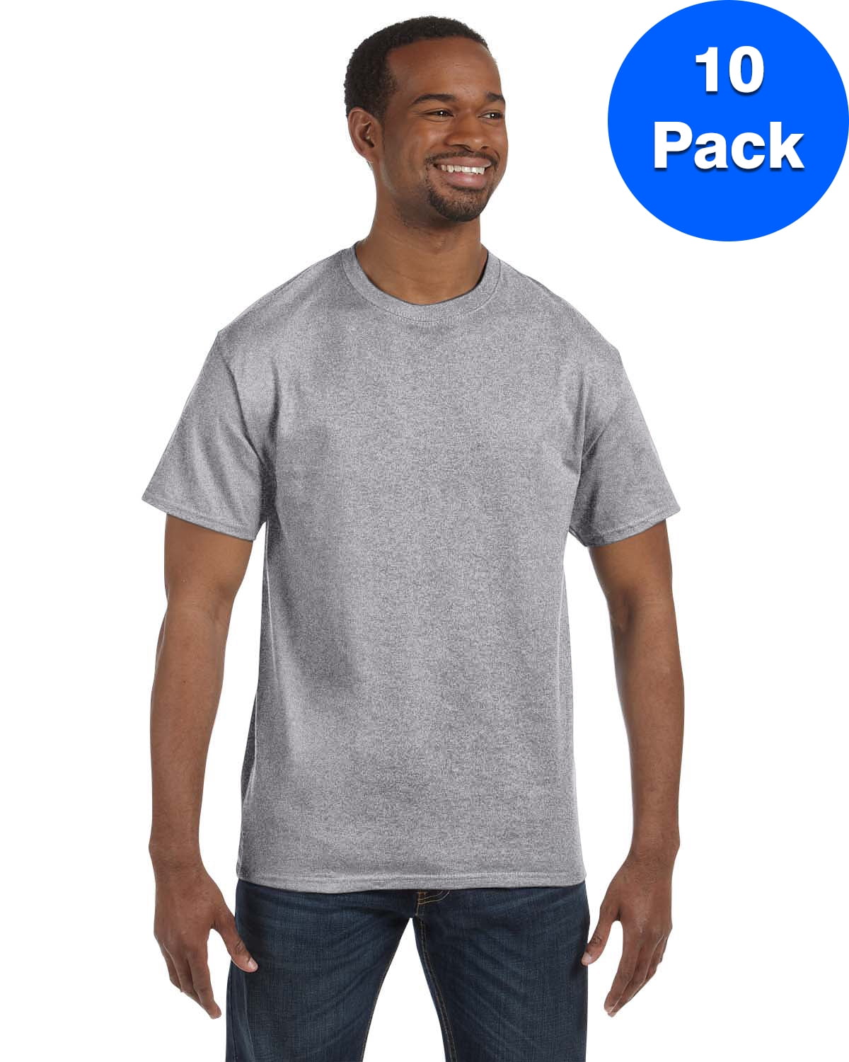 Mens 5.3 oz. Heavy Cotton T-Shirt 10 Pack