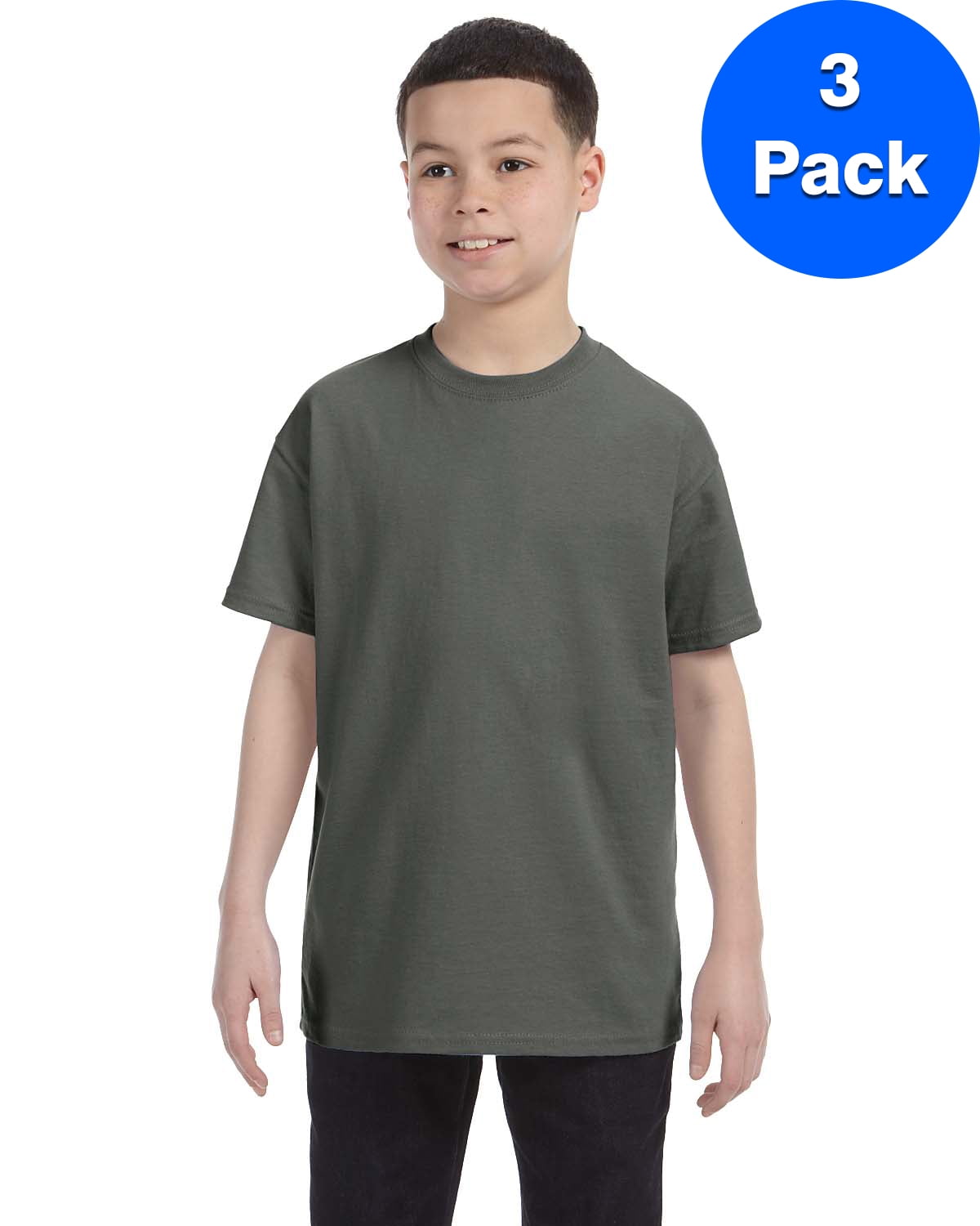 Mens 5.3 oz. Heavy Cotton T-Shirt 3 Pack