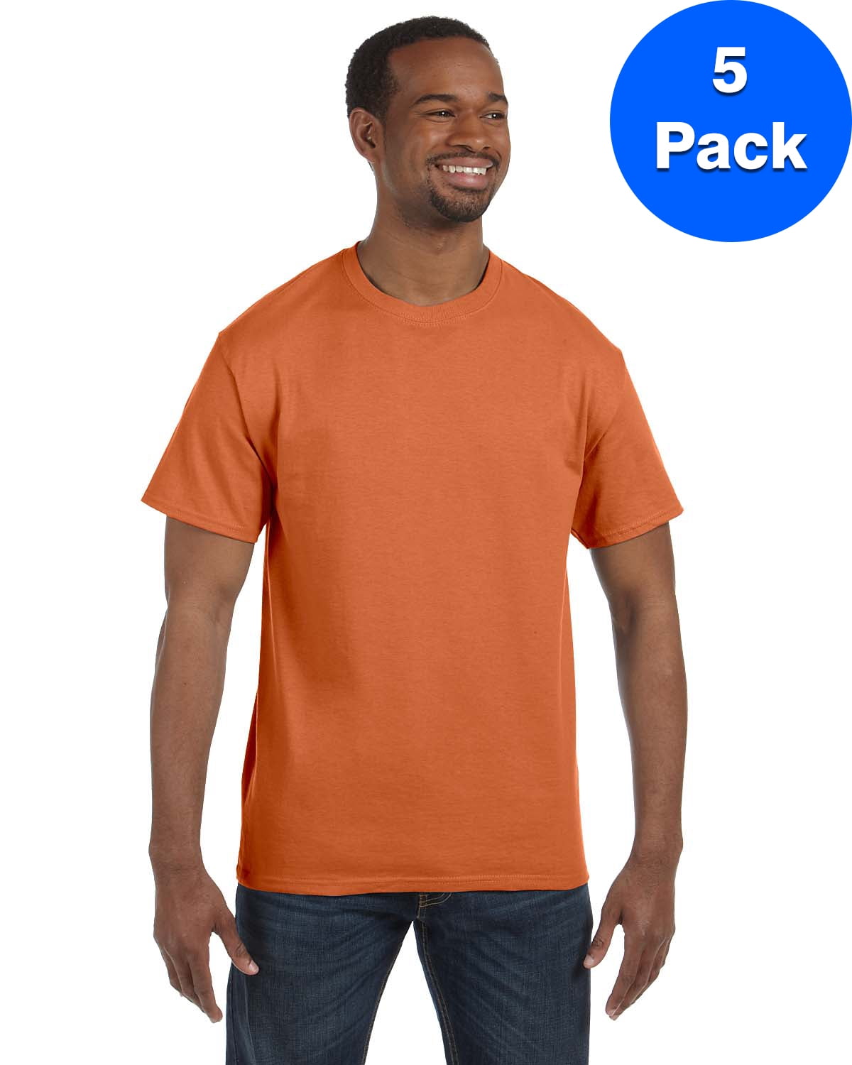 Mens 5.3 oz. Heavy Cotton T-Shirt 5 Pack
