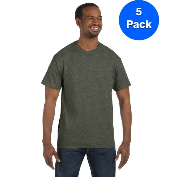 Mens 5.3 oz. Heavy Cotton T-Shirt 5 Pack