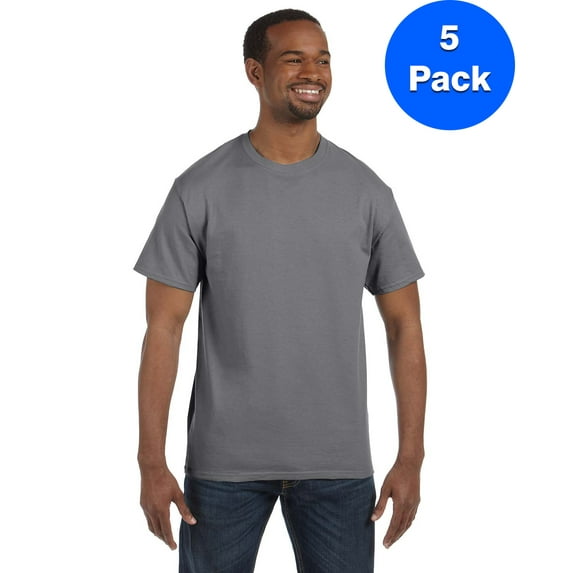 Mens 5.3 oz. Heavy Cotton T-Shirt 5 Pack