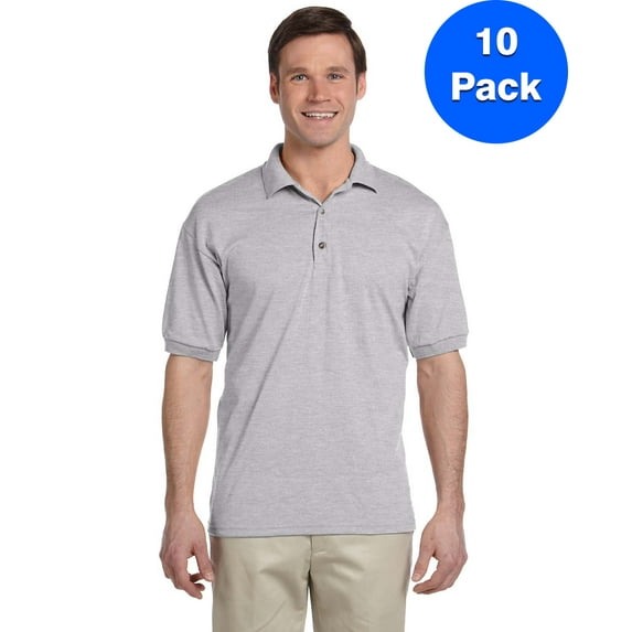 Mens 5.6 oz. DryBlend 50/50 Jersey Polo 10 Pack