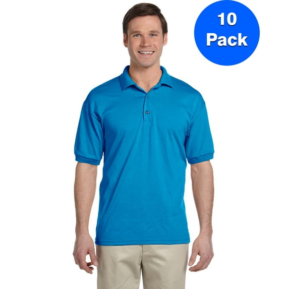 Mens 5.6 oz. DryBlend 50/50 Jersey Polo 10 Pack