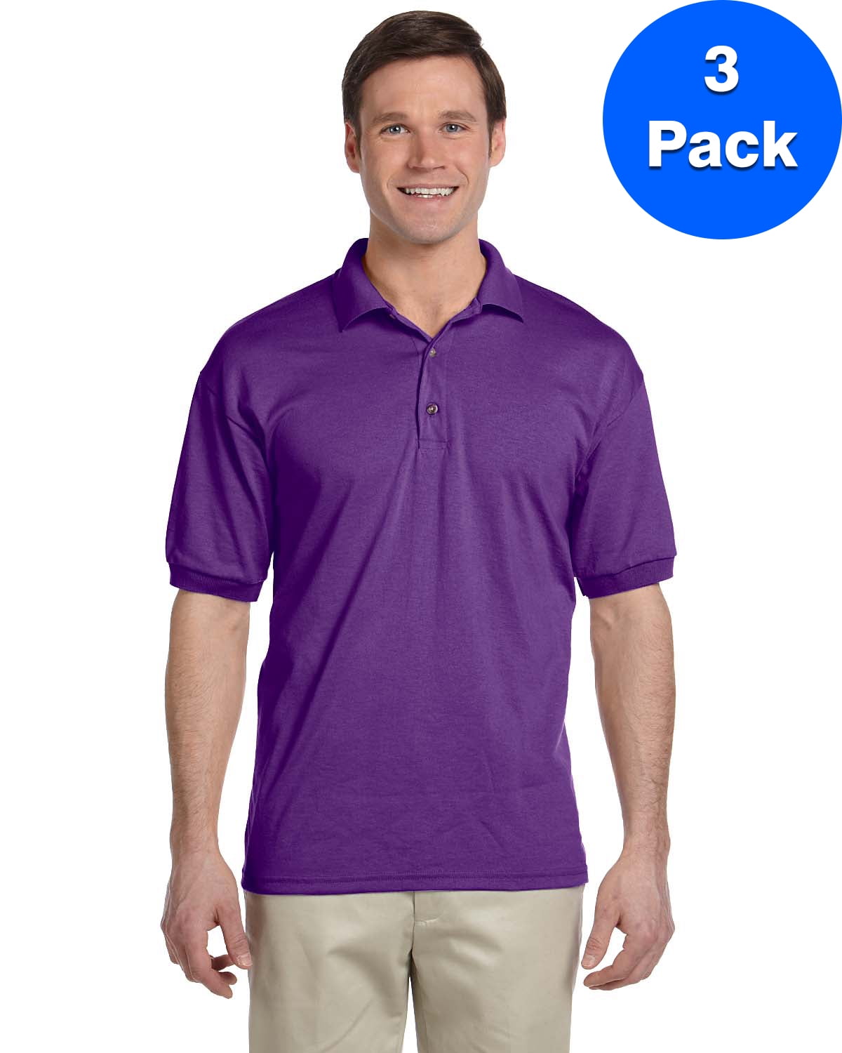 Mens 5.6 oz. DryBlend 50/50 Jersey Polo 3 Pack