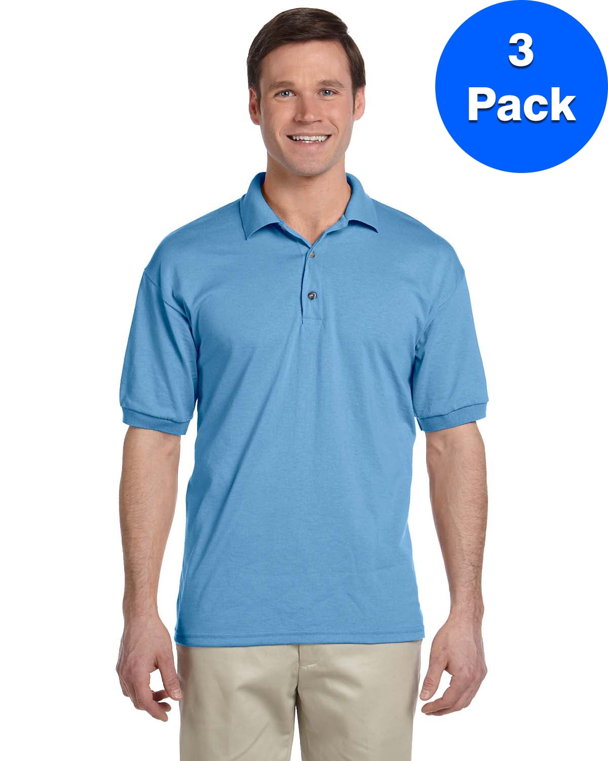 Mens 5.6 oz. DryBlend 50/50 Jersey Polo 3 Pack