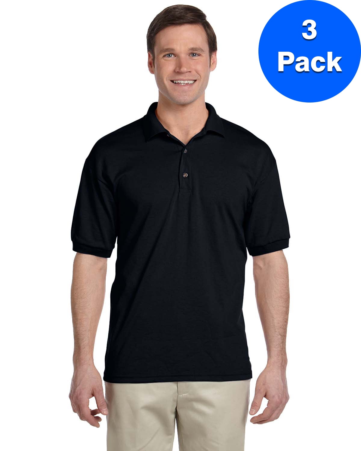 Mens 5.6 oz. DryBlend 50/50 Jersey Polo 3 Pack