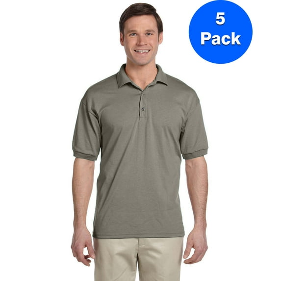 Mens 5.6 oz. DryBlend 50/50 Jersey Polo 5 Pack