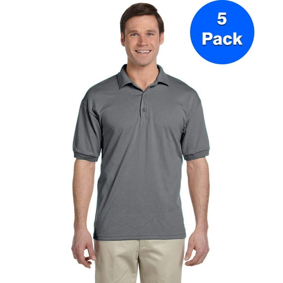 Mens 5.6 oz. DryBlend 50/50 Jersey Polo 5 Pack