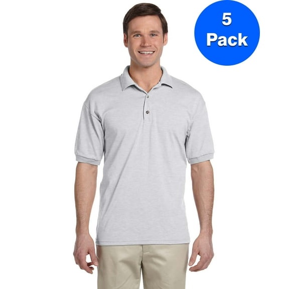 Mens 5.6 oz. DryBlend 50/50 Jersey Polo 5 Pack