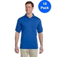 thumbnail image 1 of Mens 5.6 oz. DryBlend 50/50 Jersey Polo with Pocket 10 Pack, 1 of 2