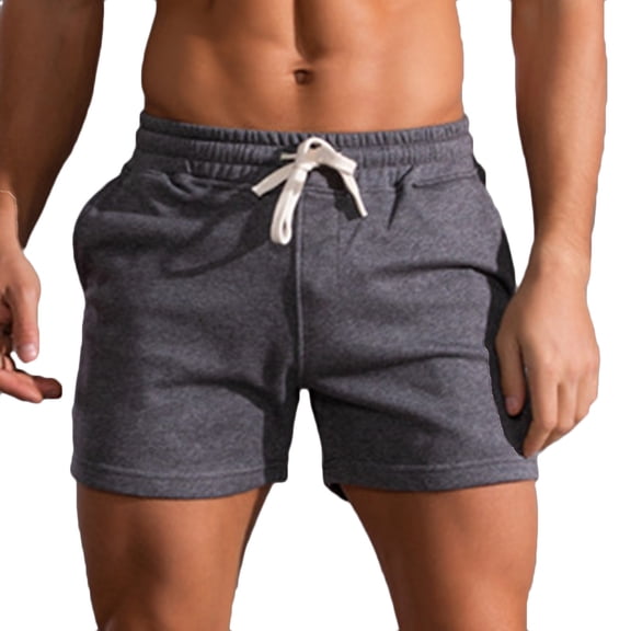 Mens 5 Inch Sweat Shorts Mens Linen Shorts 5 Inch Inseam Cotton Shorts for Men Gym Shorts with Pockets