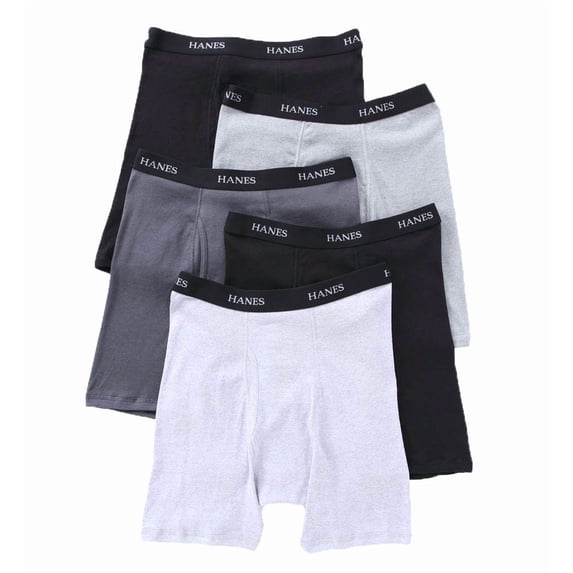 Hanes Ultimate Boxer Briefs Men's 5 pack No Ride Up Comfort Flex TAGLESS Underwear